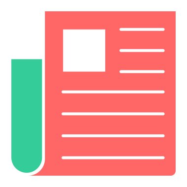 Belge. Web simgesi basit illüstrasyon