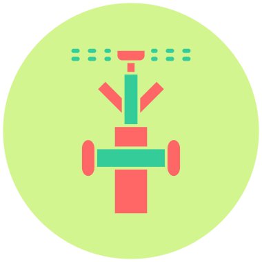 Fıskiye. Web simgesi illüstrasyonu