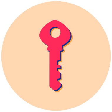 Anahtar. Web simgesi basit illüstrasyon