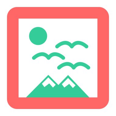 Görüntü. Web simgesi basit illüstrasyon