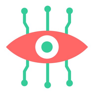 Göz Ağı simgesi basit illüstrasyon