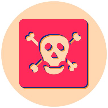 Tehlike. Web simgesi basit tasarım