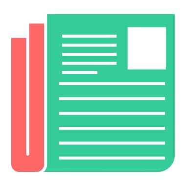 Belge. Web simgesi basit illüstrasyon