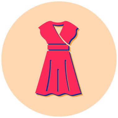 Elbise. Web simgesi basit illüstrasyon