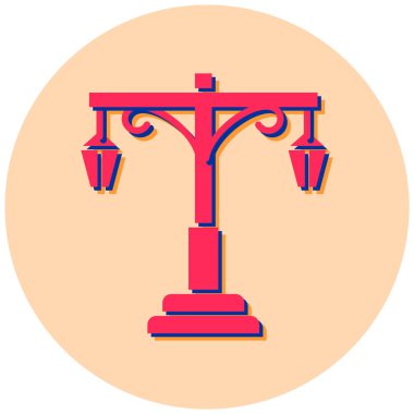 Modern fener simgesinin vektör çizimi