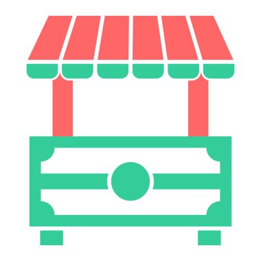 Dükkan. Web simgesi basit illüstrasyon