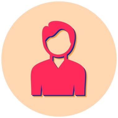 avatar. Web simgesi basit illüstrasyon