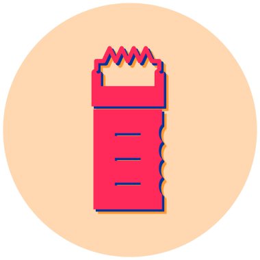 Yiyecek ve içecek ikonunun vektör illüstrasyonu