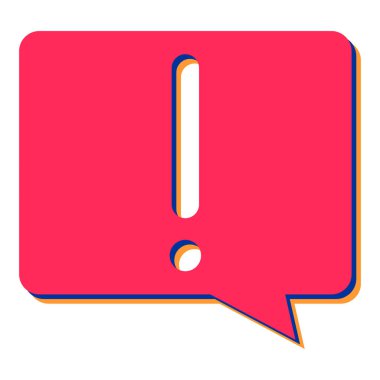 Ünlem işareti simgesi. vektör illüstrasyonu