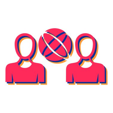 Basketbol vektör illüstrasyon tasarımı olan bir grup insan