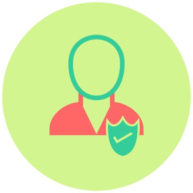 Sigorta modern simgesinin vektör illüstrasyonu 