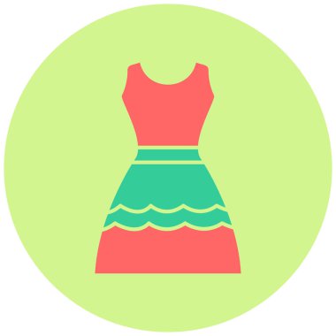 Elbise. Web simgesi basit illüstrasyon