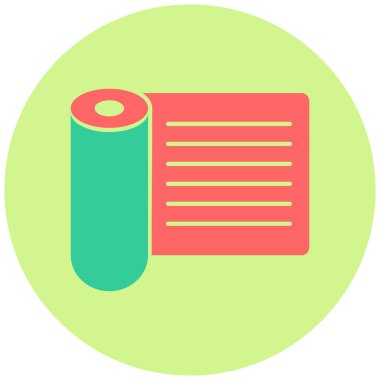 Paket kağıdı. Web simgesi basit illüstrasyon