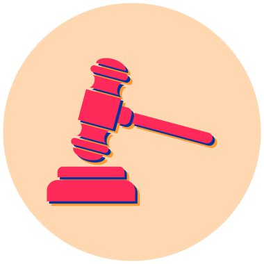 Açık arttırma. Web simgesi basit illüstrasyon