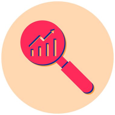 iş araması düz vektör simgesi