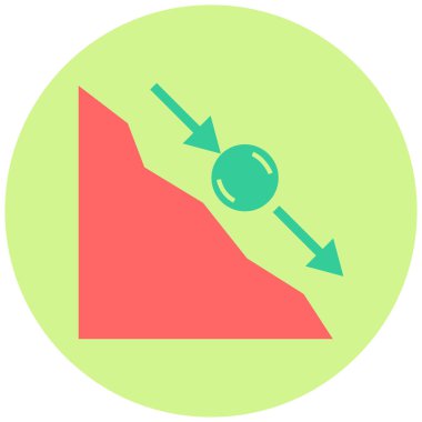 Eğim simgesinin vektör illüstrasyonu