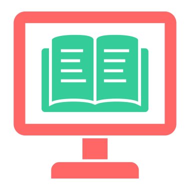 Bilgisayar. Web simgesi basit illüstrasyon