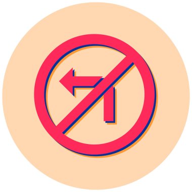 Beyaz arkaplanda izole edilmiş hiçbir park simgesi yok. vektör illüstrasyonu