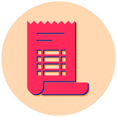 Belge. Web simgesi basit illüstrasyon