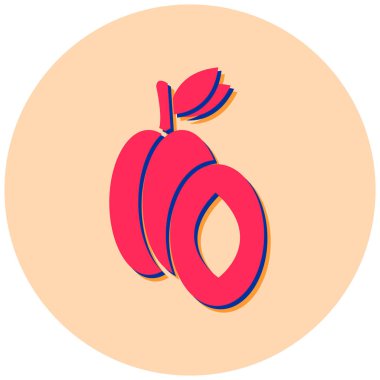 Taze meyve vektör simgesi