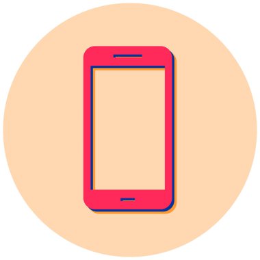 Cep telefonu. Web simgesi basit tasarım