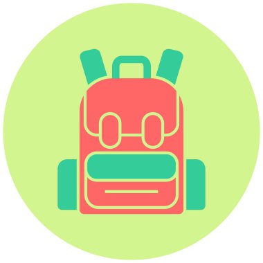 sırt çantası vektör resimleme