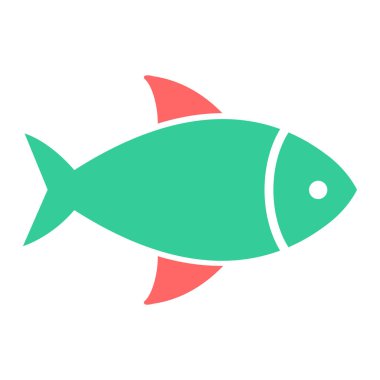 Balık. Web simgesi basit tasarım