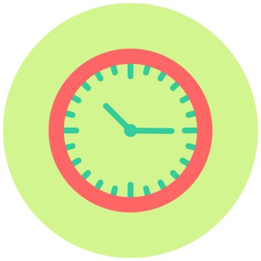 Saat. Web simgesi basit illüstrasyon