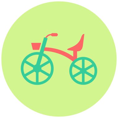 Bisiklet. Web simgesi basit illüstrasyon