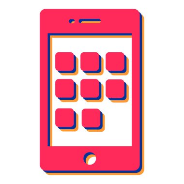 cep telefonu vektör çizimi tasarımı