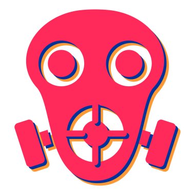 Bir maskenin vektör illüstrasyonu 