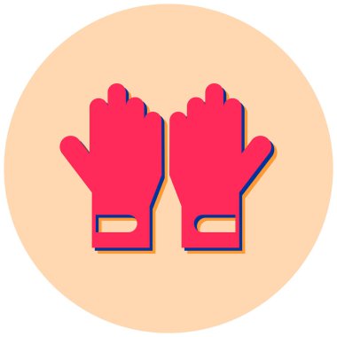 Eldiven. Web simgesi basit illüstrasyon