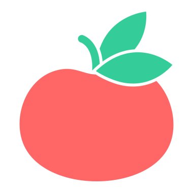 elma ikonu vektör illüstrasyonu