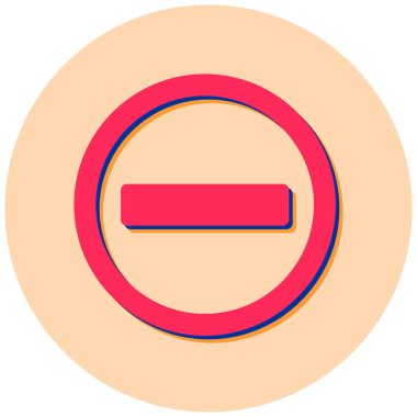 İmkanı yok, basit tasarım vektör illüstrasyonu