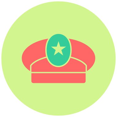 Şapka. Web simgesi basit illüstrasyon