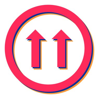 Oklar simge işareti. yön sembolü. düz tasarım biçimi.