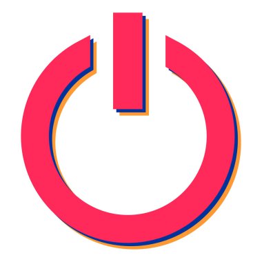 Modern güç simgesinin vektör illüstrasyonu