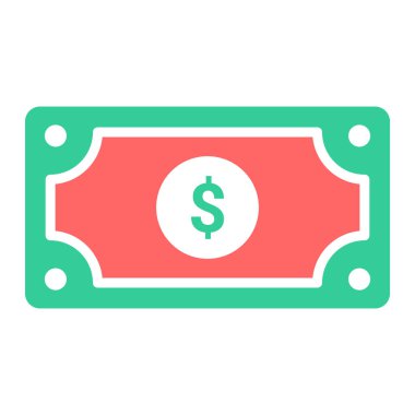 Dolar banknotu. Basit tasarım