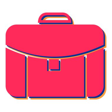 Çanta. Web simgesi basit tasarım