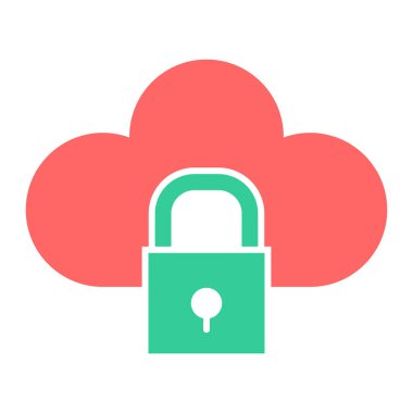 Kilit. Web simgesi basit illüstrasyon