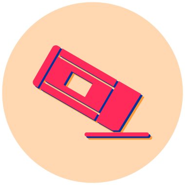 Silgi. Web simgesi basit illüstrasyon