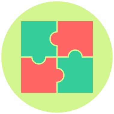 Bulmaca. Web simgesi basit illüstrasyon