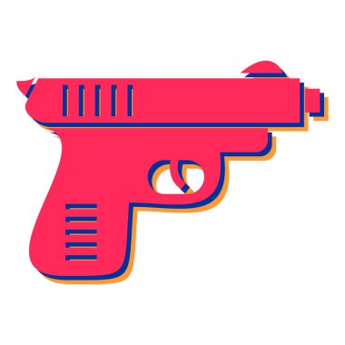 Silah ikonu. vektör illüstrasyonu