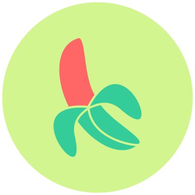 Soyut grupta muz simgesi izole edildi