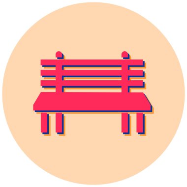 Yedek kulübesi Web simgesi basit illüstrasyon