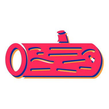 Günlük kaydı simgesinin vektör illüstrasyonu