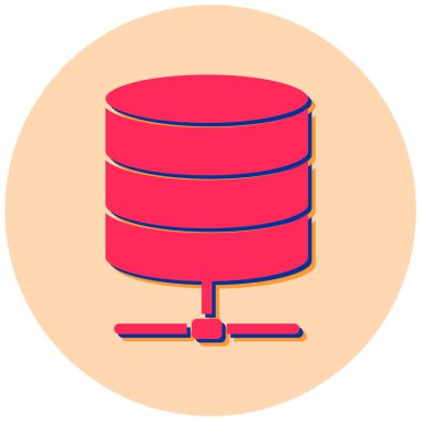 veritabanı. Web simgesi basit tasarım