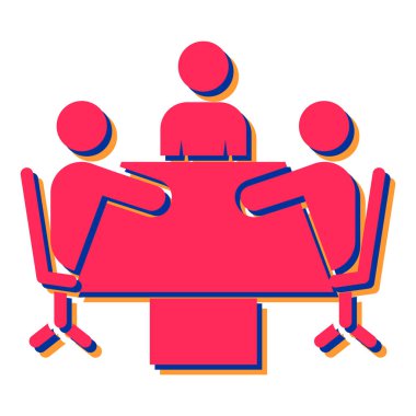 İş toplantısı. Vektör çizimi