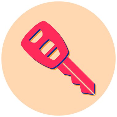 Anahtar. Web simgesi basit illüstrasyon