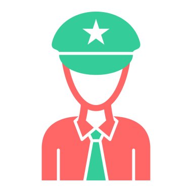 polis simgesi vektör illüstrasyonu